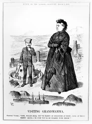 Op bezoek bij grootmoeder, illustratie uit 