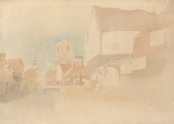 Een Uitzicht op Waltham Abbey, Herts, Essex