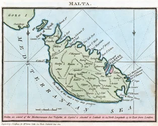 Kaart van Malta