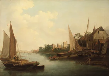 De Theems bij Lambeth, ca. 1810 (olieverf op doek)