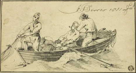 Drie Vissers in een Boot