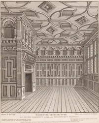Woonarchitectuur, een bovenappartement van hetzelfde prachtige herenhuis