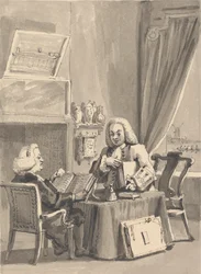 Hogarth vraagt zijn beschermheer bisschop Hoadley om zijn manuscript 