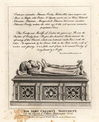 Monument van Sir John Crosby in de kerk van St Helen, Bishopsgate Street