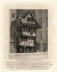 De oude fontein in de parochie Minories, Londen