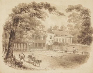 De residentie van George Stevens, F.R.S.