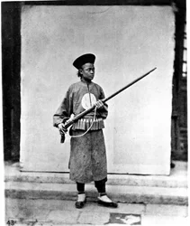 China, soldaat, ca. 1870 (foto)