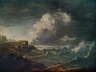 Storm op een Schots meer, 19de eeuw, 1917