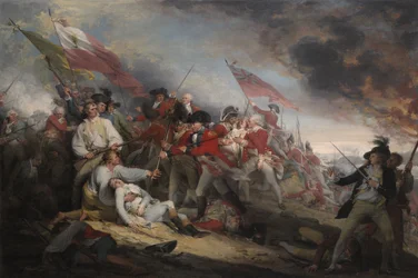 De Slag bij Bunkers Hill op 17 juni 1775