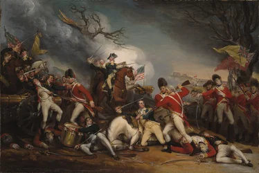De dood van generaal Mercer in de Slag bij Princeton, 3 januari 1777