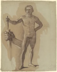 Studie voor "De Landing van Columbus"