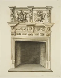 Schouw in het voormalige huis van Sir John Knight, Temple Street