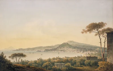 Napels vanaf de villa van Sir William Hamilton, 1780-1782