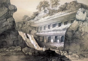 Kannari sic, Zicht op Durbar Grot