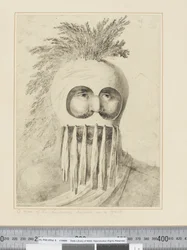 Een Man van de Sandwich Eilanden in een Masker