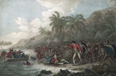 De dood van kapitein James Cook op 14 februari