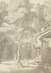 De Binnenplaats van het Huis van de Heer Bank, Northernhay, Exeter
