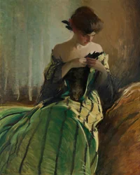 Studie in zwart en groen, 1906.