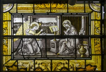 Oxford, Trinity College, James Powell & Sons, John William Brown, De Aankondiging