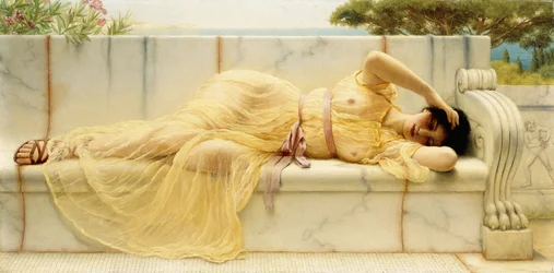 Meisje in gele draperie, 1901
