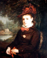 Portret van een Jonge Dame