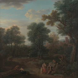 Klassiek landschap: ochtend