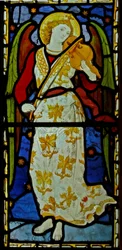 Muzikale engel, 1870 (glas-in-lood)