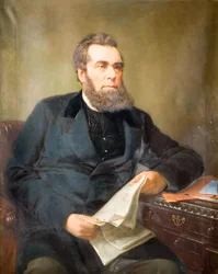 Portret van John Skirrow Wright 1823-1880, 1880