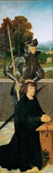 Sint-Joris en schenker (gevleugeld altaar, linker paneel)