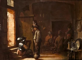Interieur van een herberg