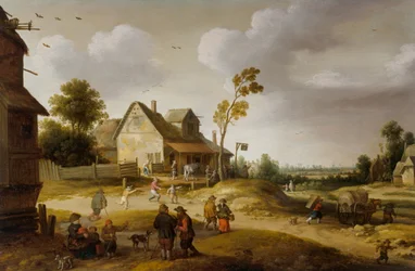 Dorpsscène