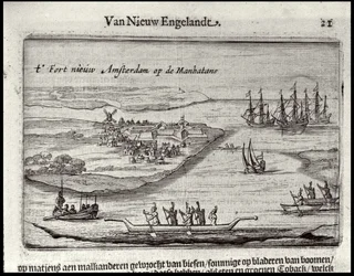 Uitzicht op Nieuw Amsterdam, 1626-28