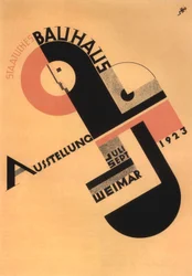 De Bauhaus tentoonstelling reclame in Weimar
