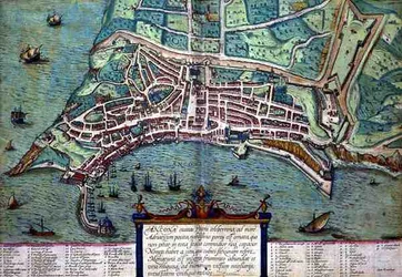 Kaart van Ancona, uit 