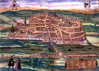 Kaart van Blois, uit 