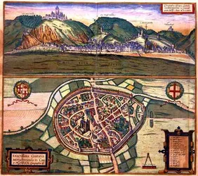 Kaart van Cochen, uit 