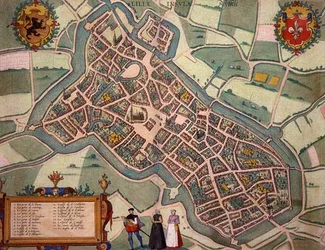 Kaart van Lille, uit 