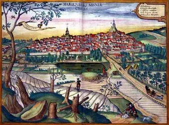 Kaart van Marienburg, uit 