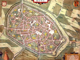 Kaart van Mons, uit 