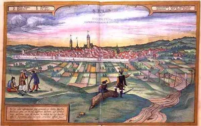 Kaart van St. Polten, uit 