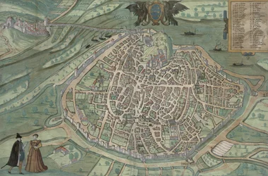 Kaart van Avignon, uit 