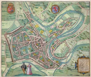 Kaart van Luxemburg, uit 