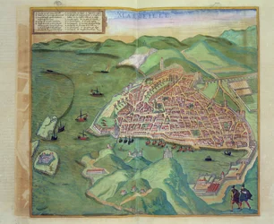 Kaart van Marseille, uit 