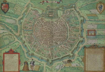 Kaart van Milaan, uit 