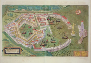 Kaart van Ostia, uit 