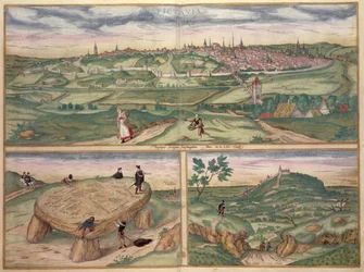 Kaart van Poitiers, uit 