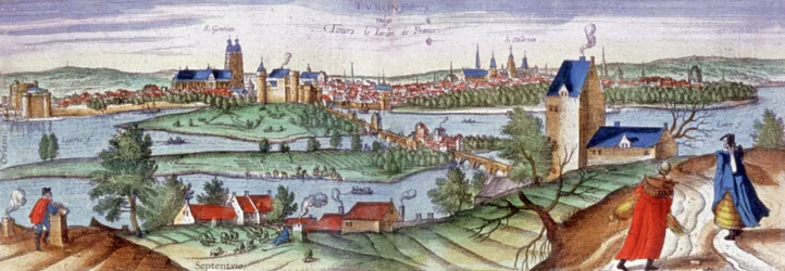 Uitzicht op Tours, ca. 1561