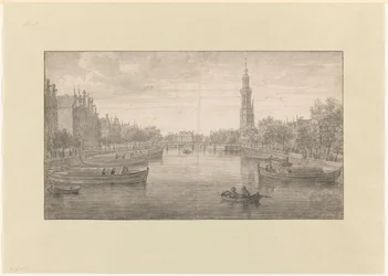 Gezicht op de Binnenkant naar de Oude Schans toe