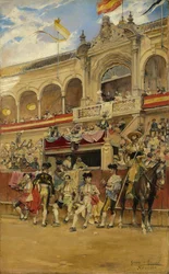 Binnen de arena