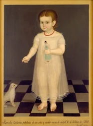 Portret van Manuela Gutiérrez